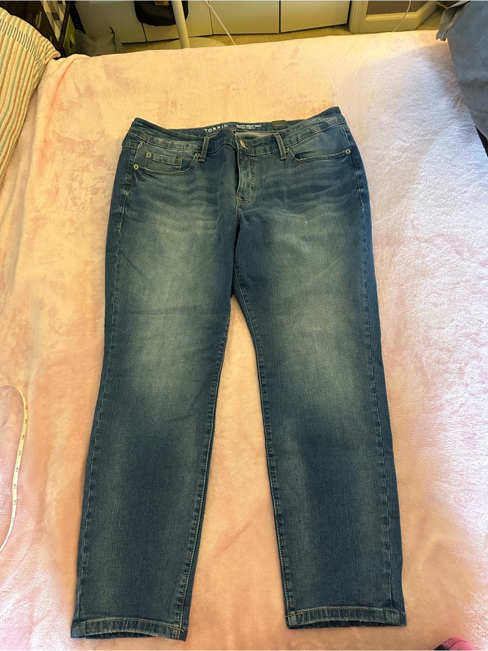torrid Dark Blue Straight Leg Jeans